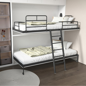Camas Literas Plegables que Ahorran Espacio, <span class=keywords><strong>Cama</strong></span> Individual de Pared, Camas Plegables Horizontales Inteligentes Ocultas Tipo Murphy - Product Image 6