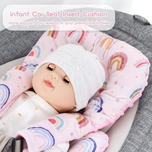 Support réversible pour siège <span class=keywords><strong>auto</strong></span> pour nouveau-né Coussin d'insertion de siège <span class=keywords><strong>auto</strong></span> pour bébé Super Soft Baby Car Seat Head Support & 2 Straps Pads - Product Image 2