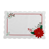 OWENIE – tapis de table en feutre rouge, décoration de noël, Set de Table à manger, vente en gros