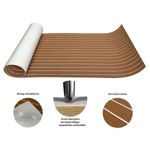 Custom Eva Foam Roll finto Teak Sheet Yacht sintetico Decking 3m adesivo per Yacht marino mare tappetino per barca