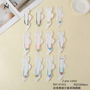 Pulsera de Cuentas de Cerámica Coloridas con Forma de Elefante, Joyería de Moda, 2 por Color, 600 Piezas - Product Image 3