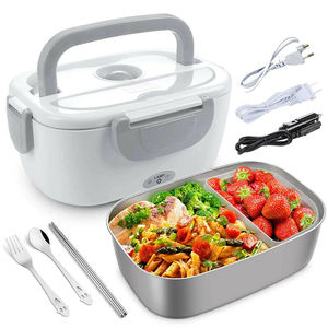 2 in 1 Food Grade Stainless Portable food Warmer Containers Heating electric lunch box