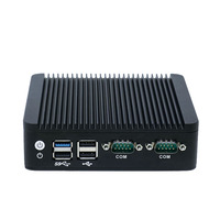 X86 sans ventilateur mini-Ordinateur 2 LAN Barebone Nano Sans Ventilateur J1900 Mini PC Pour la Signalisation Numérique
