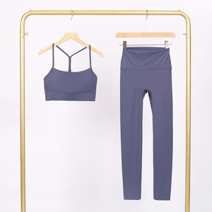 Conjunto de Yoga con Sujetador en Forma de Y, Tallas S-3XL, Conjunto de 2 Piezas para Mujer, Ropa Deportiva, Conjunto de Yoga para Gimnasio y Actividades al Aire Libre con Leggings - Product Image 6