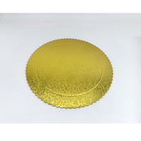 Vente en gros de plateaux à gâteau en carton ondulé de 12 pouces avec bordure enveloppante, logo personnalisé, bases pour gâteaux