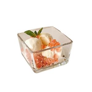 Bols en verre carrés pour trifles, bols simples pour la maison, bols à <span class=keywords><strong>glace</strong></span>, bols à dessert aux fruits, bols à <span class=keywords><strong>petit</strong></span> déjeuner, petits bols à salade, restaurant - Product Image 5