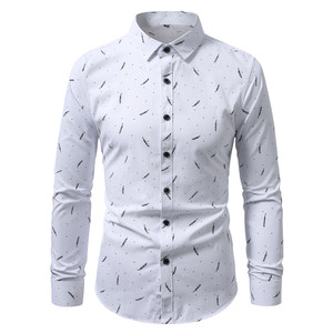 Nueva Camisa <span class=keywords><strong>de</strong></span> <span class=keywords><strong>Vestir</strong></span> para Hombre, Corte Regular, Camisa Casual Estampada, Camisa <span class=keywords><strong>Juvenil</strong></span> <span class=keywords><strong>de</strong></span> Manga Larga Cs58 - Product Image 4