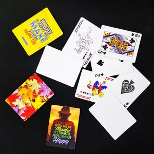 Nuevo producto, naipes personalizados sublimables, cartas de póquer con impresión de un solo lado, 54 cartas - Product Image 4