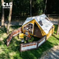 Tente gonflable d'extérieur CC "Peninsula" pour le camping, installation facile, stabilité, idéale pour les grandes familles, glamping.