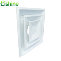 Diffuseur de ventilation de plafond moderne en alliage d'aluminium à persiennes carrées, type retour d'air, pour climatisation et alimentation en air CVC