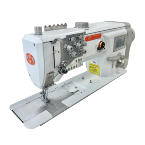 HUAMEI New Industrial Twin Needle Flat Bed <b>Walking</b> Foot High-Speed Engine Sewing <b>Machine</b> Leather Lockstitch - Product Image 4