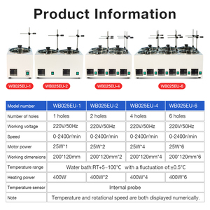 เครื่องกวนสารแบบแม่เหล็กดิจิตอลรุ่นใหม่ พร้อมแท่นทำความร้อนแบบ 2 ช่อง และอ่างน้ำควบคุมอุณหภูมิได้ สำหรับใช้ในห้องปฏิบัติการ - Product Image 3