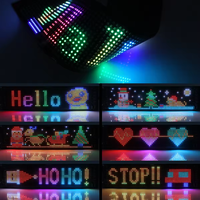 China Personalizar Led Pantalla flexible Panel de señalización RGB Programable USB Pixel Pantalla de publicidad animada suave