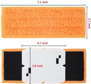 Tampons de vadrouille lavables adaptés pour IRobots <span class=keywords><strong>Braava</strong></span> Jet 240 241 245 250 <span class=keywords><strong>Robot</strong></span> de nettoyage des sols Aspirateur Pièces Mop Cloth Rag Accessoires - Product Image 5