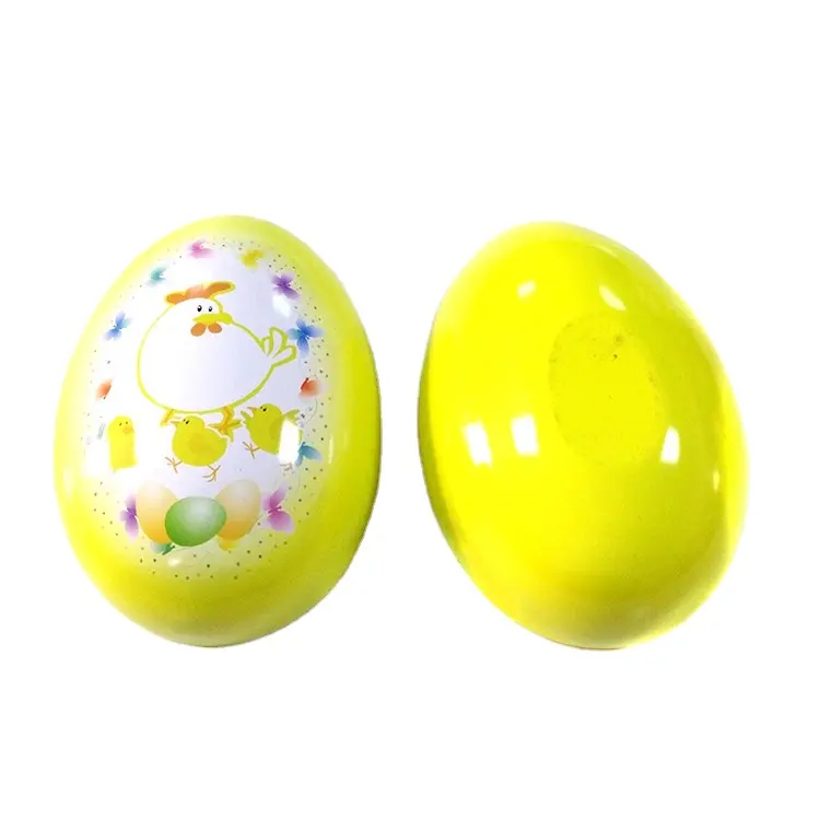 Latest Design Mini empty Egg Shaped Candy Tin Box