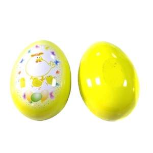 Latest Design Mini Empty Egg Shaped Candy Tin Box