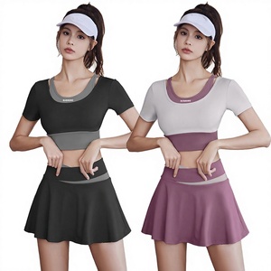 Ensemble de yoga 2 pièces PASUXI 2026 pour femme – Tenue de sport respirante et réversible pour la gym et le tennis – Short écologique uni - Product Image 3