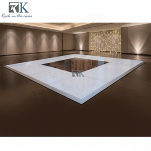 Paneles de Piso para Baile en Blanco y Negro Brillante, Estilo Cuadros, Piso de Madera Contrachapada para Decoración de Bodas - Product Image 3