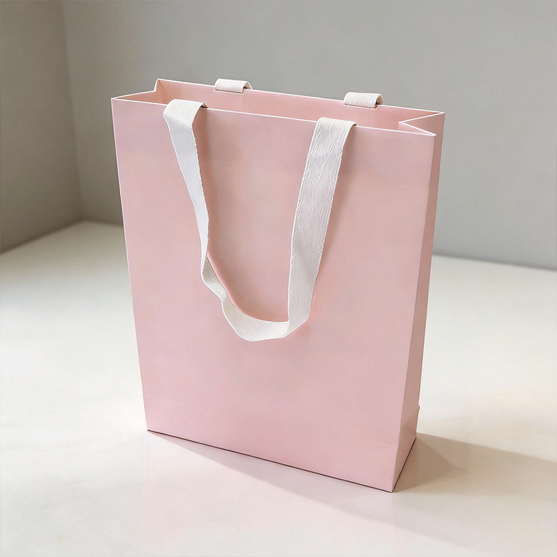 Custom Printed Logo Recyclable Clothes Shoes Underwear Shopping Luxury Retail Packaging Gift Art Paper Bags With Ribbon Handle
