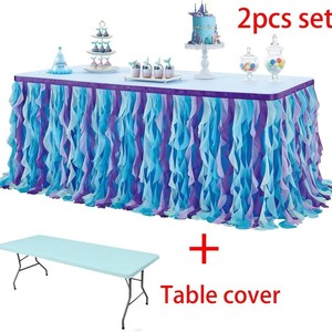 Personalizar Organza <span class=keywords><strong>tul</strong></span> a mano Tutu de <span class=keywords><strong>mesa</strong></span> para fiesta de boda cumpleaños Deco - Product Image 5