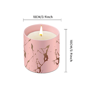 Bougeoir de luxe en ciment, porte-bougie, Design créatif moderne, expédition directe - Product Image 4