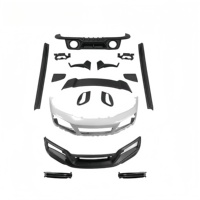 Pour Porsche 911 992 Turbo S Kits de carrosserie Style TKT fibre de carbone sèche lèvre avant diffuseur arrière jupe latérale Modification pièces exclusives