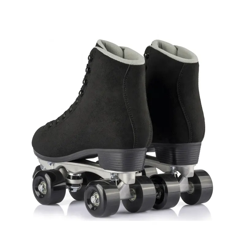 High Quality Leather Shoes Roller Skates 4 Wheel Skates Roller For Teenager Quad Roller Skates