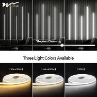 Bande lumineuse LED TUYA Graffiti ZigBee/WiFi à commande tactile 24V 320LED/M IP20 8MM COB Blanc chaud neutre pour armoire et cave à vin
