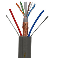 UTP Cat6e pour ascenseur, câble plat de déplacement cat6, câble de vidéosurveillance pour caméra ip