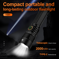 Helius Portable Zoomable Lantrenes Trabajo magnético Camping Luz Recargable Antorcha Luz LED de alta potencia Linterna táctica