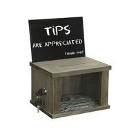Boîte de donation en bois massif Boîte à suggestions en bois rustique personnalisée