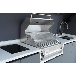 Armoires <span class=keywords><strong>de</strong></span> <span class=keywords><strong>cuisine</strong></span> extérieure en acier inoxydable résistant aux intempéries, personnalisées et professionnelles, pour les barbecues, y compris les armoires <span class=keywords><strong>de</strong></span> barbecue en îlot - Product Image 6