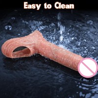 Jouets Sexuels pour Hommes : Dispositif d'agrandissement et d'épaississement du pénis, Manchon pénien, Godemiché, Phallus creux portable, Pantalon en cuir, Jouets sexuels pour adultes pour hommes