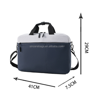 Fashionable Laptop <b>Briefcase</b> with Zipper Closure Dustproof Business & Casual Style for Men & Women - Product Image 3