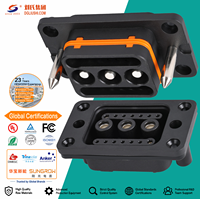 Connecteur de stockage d'énergie empilable IP67 3+14 80A avec assemblage de câbles personnalisé pour l'énergie industrielle/commerciale/domestique