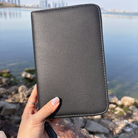 Offre Spéciale personnalisable A6/A7 PU cuir cahier classeur cartes de visite factures classeur portefeuille avec fermeture éclair