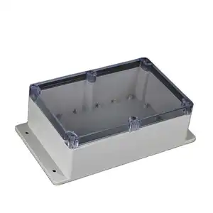 White IP67 Plastic Waterproof Junction Box Universal Electrical Project Enclosure