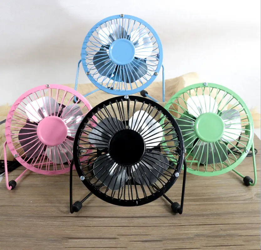 Mini USB Table Desk Personal Fan USB 1.95W 4 Inch 4" Cooling Desk Fan For Computer Notebook Laptop