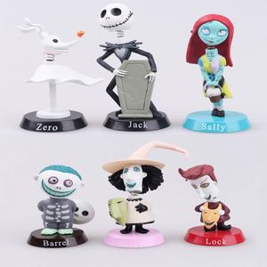 Decor Wholesale - Juego de 10 Figuras de Acción Miniatura de Jack Skellington de Pesadilla Antes de Navidad, Juego de Juguetes Coleccionables para Decoración de Fiestas - Product Image 5