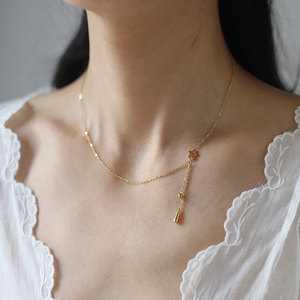 สร้อยคอจี้แฟชั่นชุบทอง14K 18K PVD สำหรับผู้หญิงทำจากสเตนเลส316L ออกแบบได้ตามต้องการ - Product Image 2