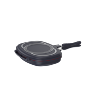 Set Peralatan Masak Anti Lengket 18 Buah dari Aluminium Die-Cast dengan Gagang Bakelite Bersertifikasi FDA LFGB