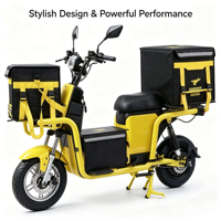 Vélo de livraison électrique 800W pour adultes, modèle 2026, idéal pour les trajets urbains, avec moteur arrière au lithium 3 vitesses, écran LCD et GPS intelligent