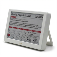 Calendrier de bureau Intelevia 7 pouces en papier électronique, synchronisation Wi-Fi, météo en temps réel, rappel des jours fériés, protection des yeux, 800x480, 185x120mm