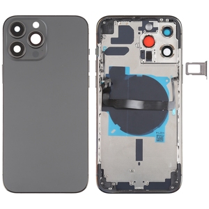 Nuovo Coperchio Posteriore Batteria per <span class=keywords><strong>iPhone</strong></span> 13 Pro Max con Tasti Laterali, Porta SIM, Cavo Flex Power + Volume e Modulo di Ricarica Wireless - Product Image 1