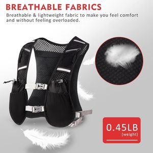 Sac d'hydratation léger et réfléchissant en nylon 5L pour course à pied, randonnée, cyclisme et marathon – Prix usine, faible MOQ - Product Image 3