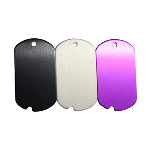 Direktverkauf vom Hersteller Individuelles Logo Lasergravierte Aluminium Edelstahl Anhänger Mode Hundemarke Messing Metallhandwerk - Product Image 5