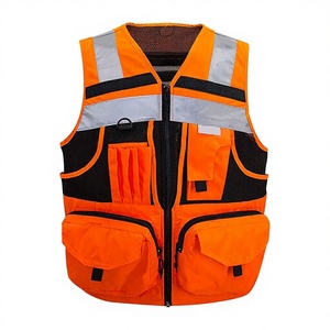 Overol de Trabajo Fluorescente Impermeable y Transpirable de Poliéster con Múltiples Bolsillos para Hombre - Product Image 3