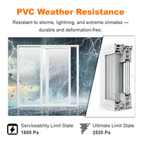 Fenêtres Coulissantes en PVC à Grille, Dernier Design Nord-Américain, Fenêtres Coulissantes en Verre UPVC