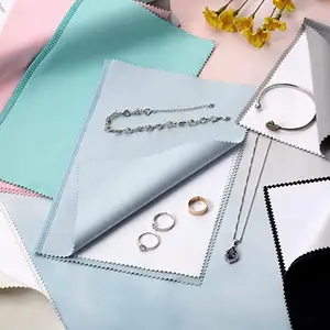 Sieraden Polijstdoek Met Aangepaste Print Logo Sterling Zilveren Sieraden Reiniger