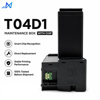 Boîte de maintenance T04D1 avec puce compatible pour Epson WF-2860 XP-5105 ET-M3180 L6190 M1180 – Remplacement du réservoir d'encre usagée
